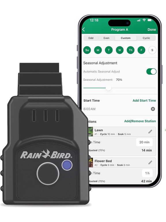 Rain Bird LNK2 2nd Gen Smart WiFi Module, Irrigation Controller WiFi Upgrade, App Remote Watering Control, Compatible with TRU, ESP-TM2, ESP-ME3, ESP-RZXe, ESP-LXME2