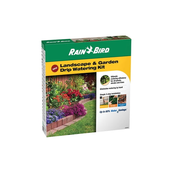 Rain Bird Landscape & Garden Drip Irrigation Watering Kit - Pack of 2