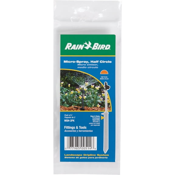 Rain Bird MSH2PKS Half Spray Pattern Drip Line System Micro Spray Emitter