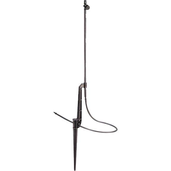 Rain Bird MSSTKTQ1S Drip Irrigation Micro-Spray on Adjustable Height Staked Riser with 1/4" Tubing and Barbed Coupler, 90 Quarter Circle Pattern, 0-10' Spray Distance