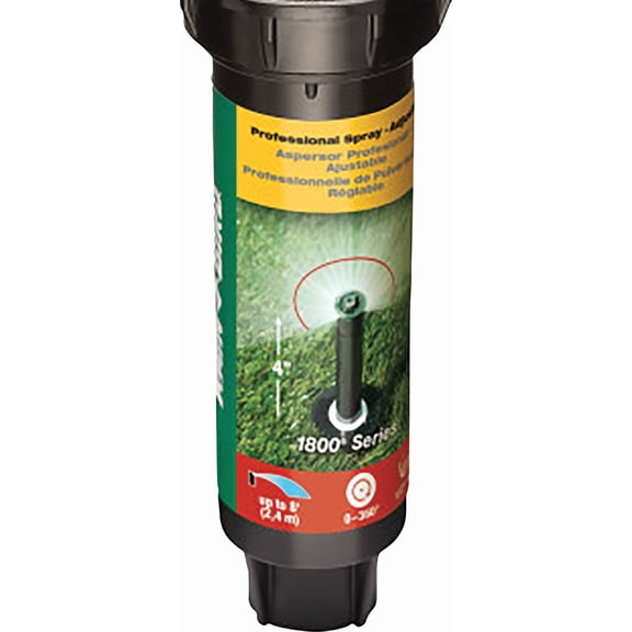 Rain Bird Professional Series Pop-Up Head Sprinkler - Pack of 8 Garden & Landscape Use, Standard Connection