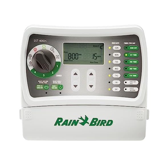 Rain Bird SST400IN Simple-to-Set Indoor Sprinkler/Irrigation System Timer/Controller, 4-Zone/Station (This New/Improved Model Replaces SST400I)