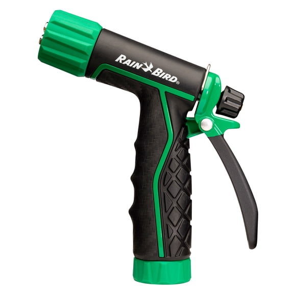 Rain Bird TRNZLADJRT Pistol Grip Rear Trigger Garden Hose Nozzle, Adjustable Spray Patterns