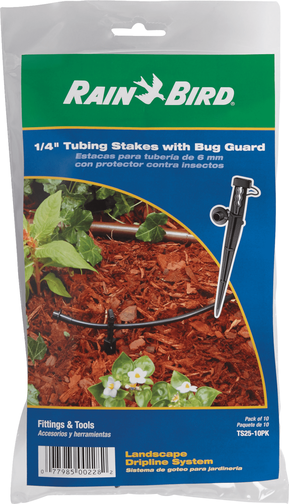 Rain Bird Tubing Stake With Bug Guard - Pack of 2 — Home & Garage ...