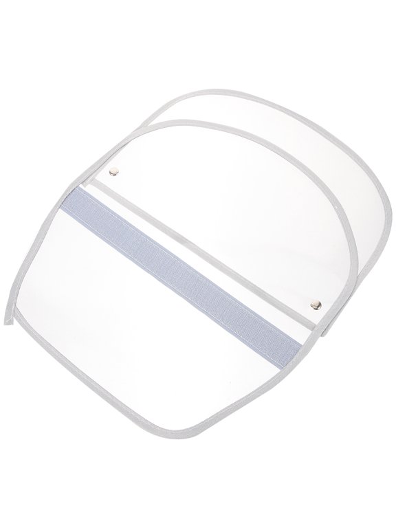 Rain Bonnet Hat Face Cover Shield Visor Detachable Poncho Cap Protector