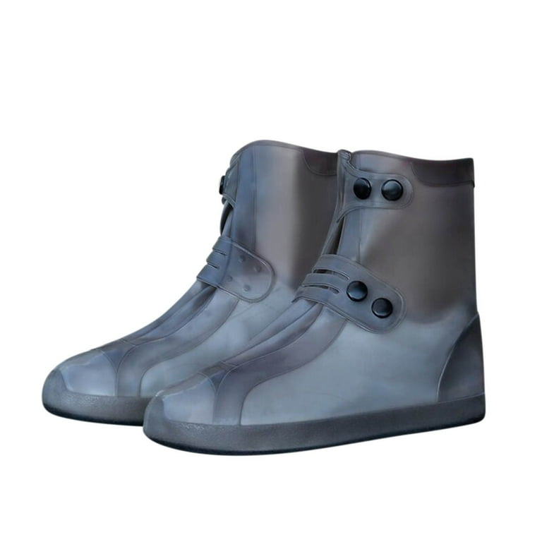 Rain Boot Waterproof Shoe Covers Sand Snow Control Non Slip Shoe Cover Galoshes Pvc Rubber Sole Reusable Boots Overshoes for Cycling Outdoor