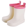 thumbnail image 1 of Rain Boots Kids Waterproof Non- Flexible Soft Sole Easy On Off Pull Tab Middle Ankle Rain Boots for Toddler Little Big Kids Outdoor Rainy Day, 1 of 4