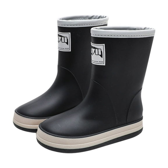 Rain Boots For Toddler Boys Boys Boots Baby Kids Easy On Rain Shoes Boots For Toddler Little Kid Short Rain Boots Lightweight Rainy Day Shoes 18 Months-24 Months