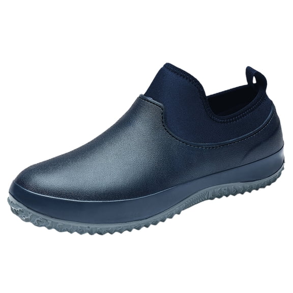 Rain Boots Women,EVA Water Shoes Dining Washing Low Top Anti- Work Shoes Kitchen Footwear,Womens Rain Boots,Blue,8