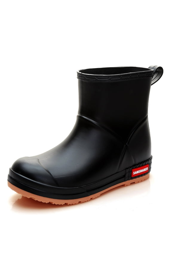 Rain Boots Women and Men Superior Anti-Slip Waterproof Rubber Boots Casual Chealsea Classic Ankle Boots Durable Rain Shoes Mud Rubber Booties for Work PVC Garden Shoes for Sailing Fishing and Camping