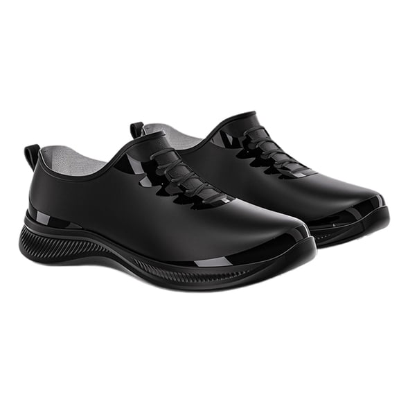 Rain Boots Women,Rain Shoes Low Top Outdoor Indoor Non- Comfortable Walking Hiking Camping,Womens Rain Boots,Black,6