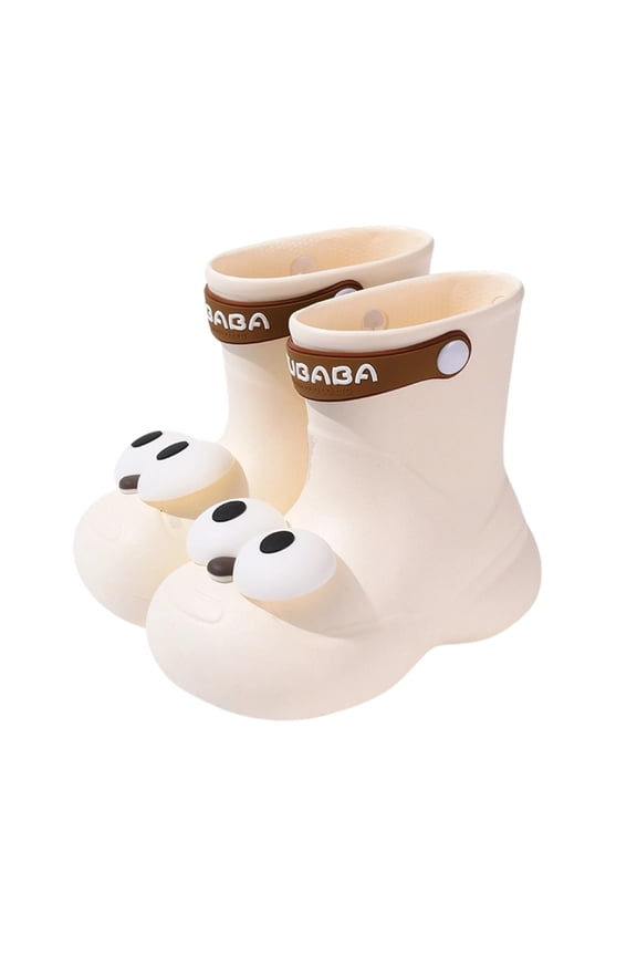 Rain Boots for Boys Breathable Soft Shoes Garden, Puddle Rain Boots Child Outdoor Boots White 3-4 Year