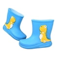 thumbnail image 1 of Rain Boots for Kids Kids Toddler Waterproof Rain Boots with Fun Dinosaur Pattern Non Sole Lightweight Outdoor Play Shoes Boys Rain Boots Blue 15, 1 of 5