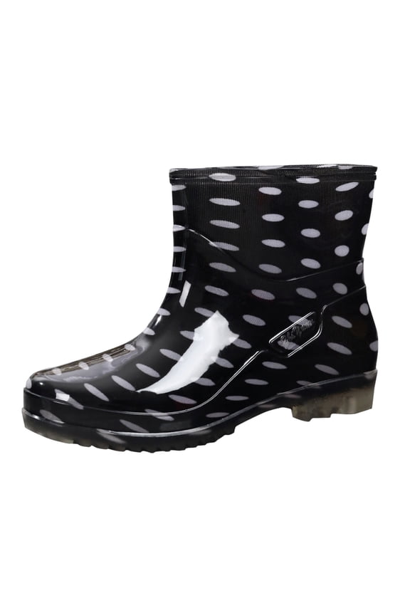Rain Boots for Women, Lightweight Fashion Rubber Boots Mid Height Waterproof Garden Shoes Women's Summer Rain Footwear