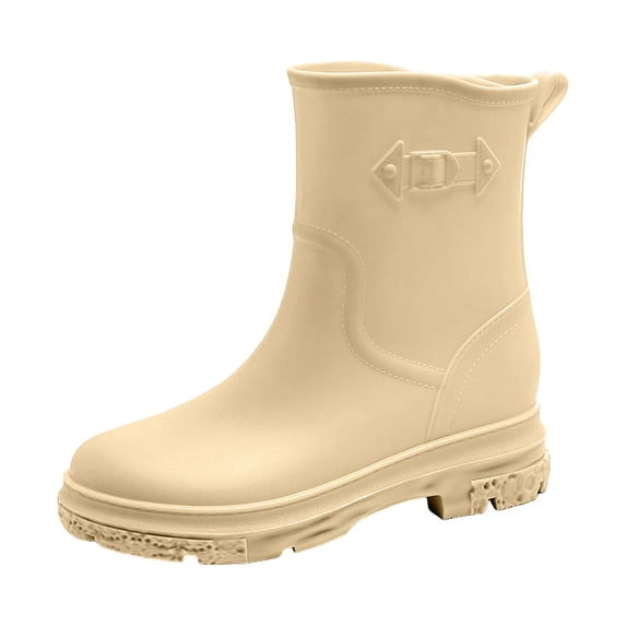 Rain Boots for Women Waterproof Boots Anti-Slip Garden Work Shoes Comfortable Short Mud Booties Fishing Farming Camping