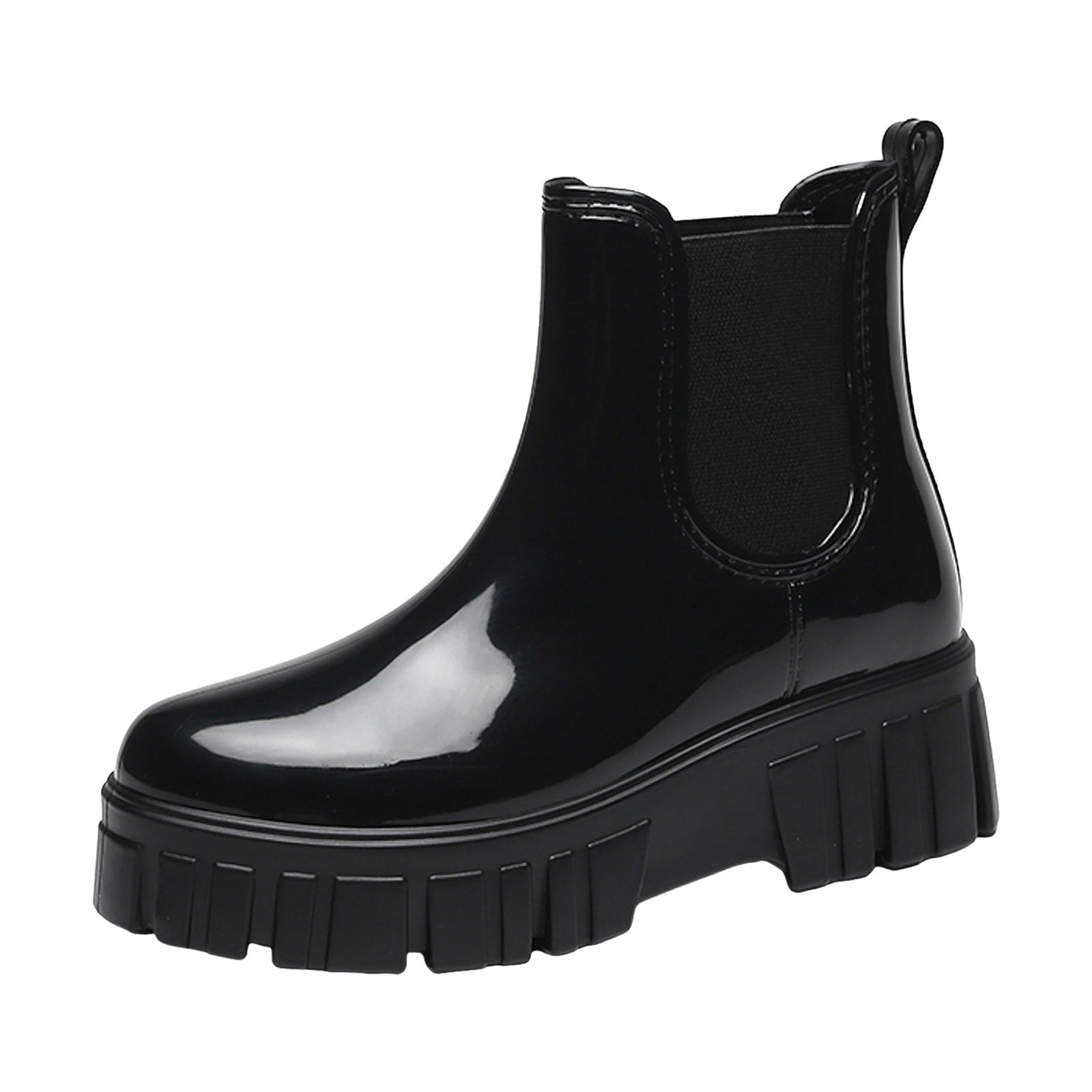 Rain Boots for Women Waterproof Rubber Chelsea Garden Rainboots Platform Gardening Shoes for Yard Farm