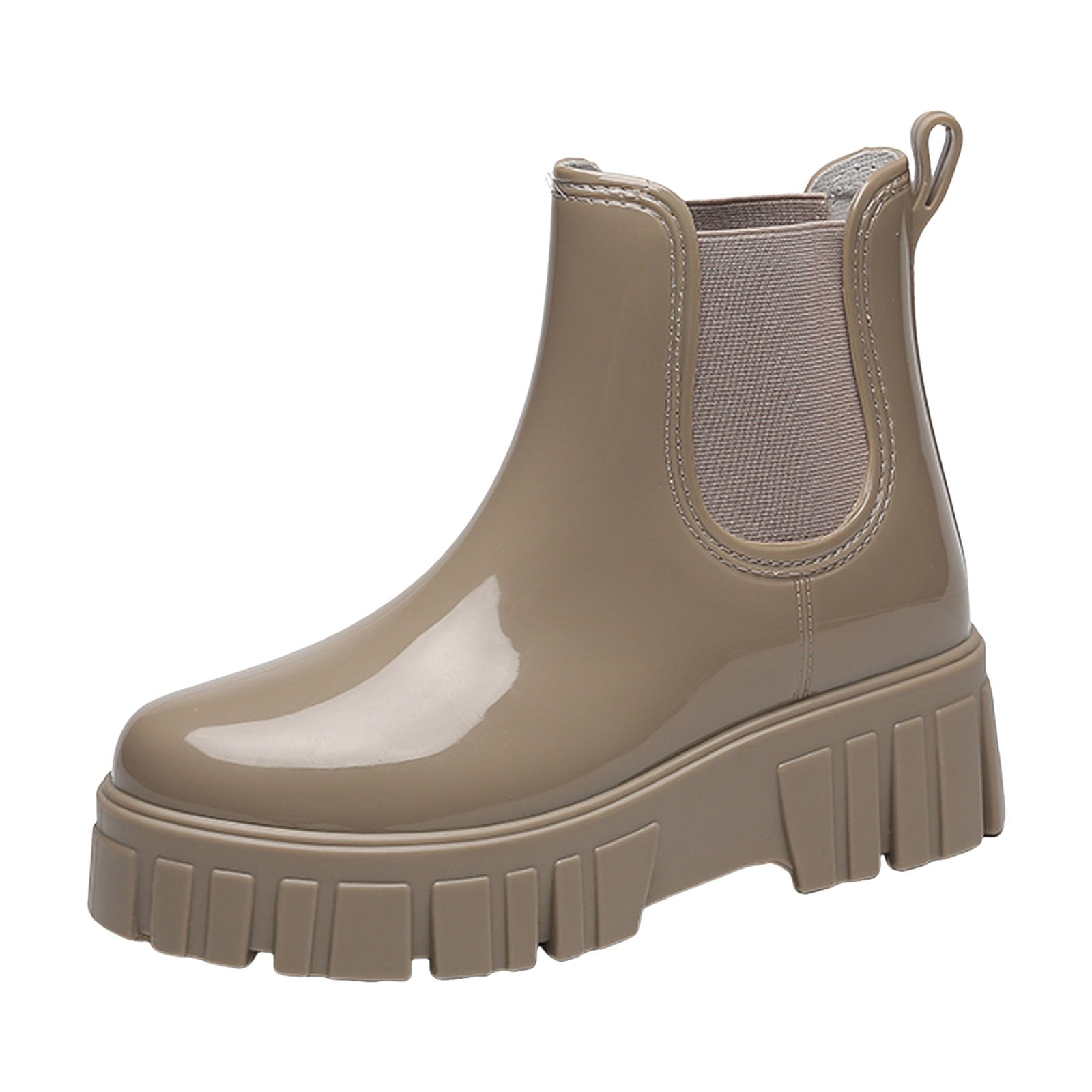 Rain Boots for Women Waterproof Rubber Chelsea Garden Rainboots Platform Gardening Shoes for Yard Farm