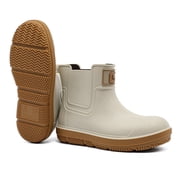 Lcamaw Deck Rain Boots Men Women, Short Waterproof Rubber Boots, Anti Slip Lightweight Water Shoes Unisex, Original Chelsea Garden Boots, Durable Fishing Boots Outdoor, Mud Work Booties