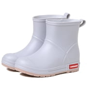 Lcamaw Short Rain Boots for Women & Men, Waterproof Ankle Chelsea Rubber Boots, Lightweight Non-Slip Garden Mud Boots for Farming Fishing Outdoor Work