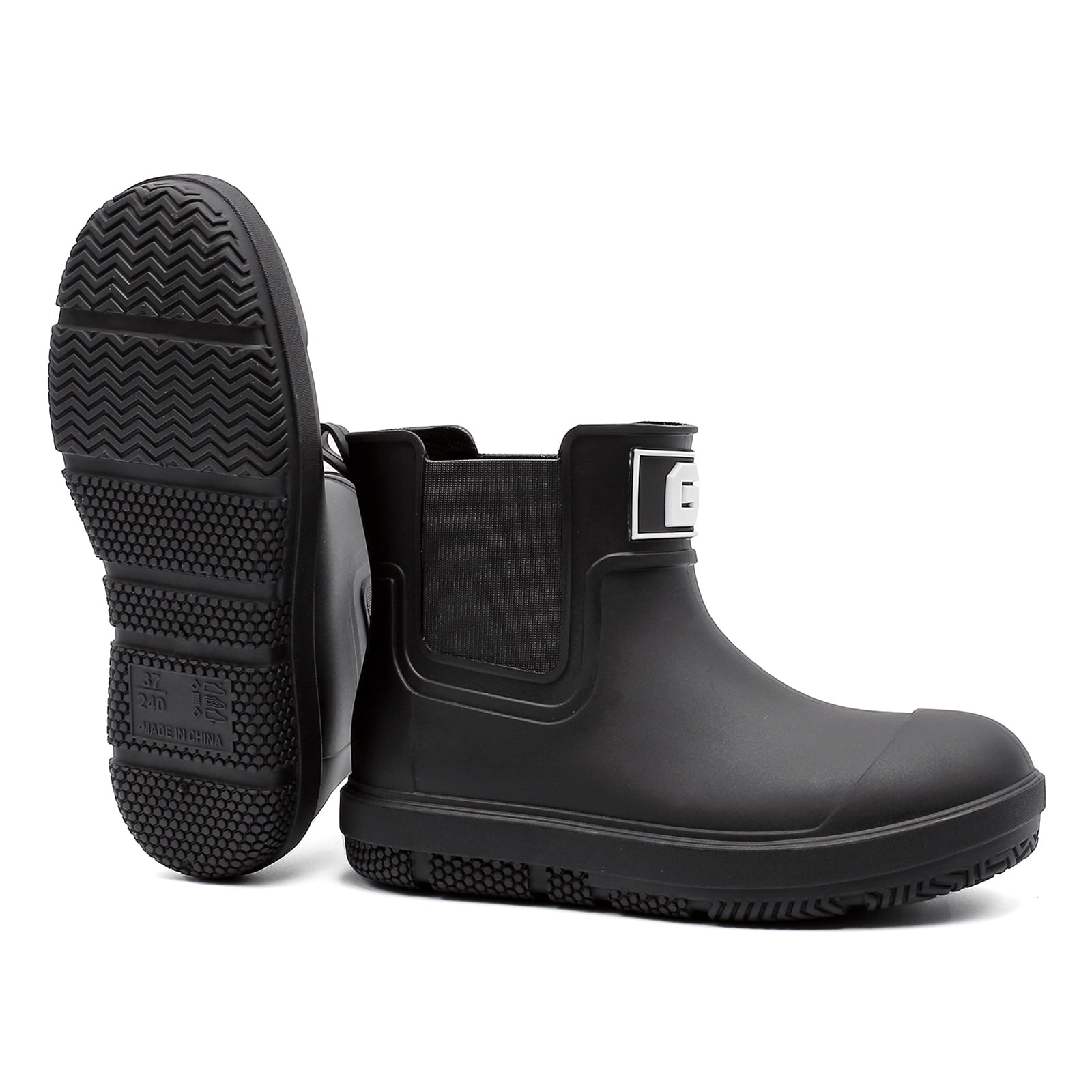 Lcamaw Deck Rain Boots Men Women, Short Waterproof Rubber Boots, Anti Slip Lightweight Water Shoes Unisex, Original Chelsea Garden Boots, Durable Fishing Boots Outdoor, Mud Work Booties