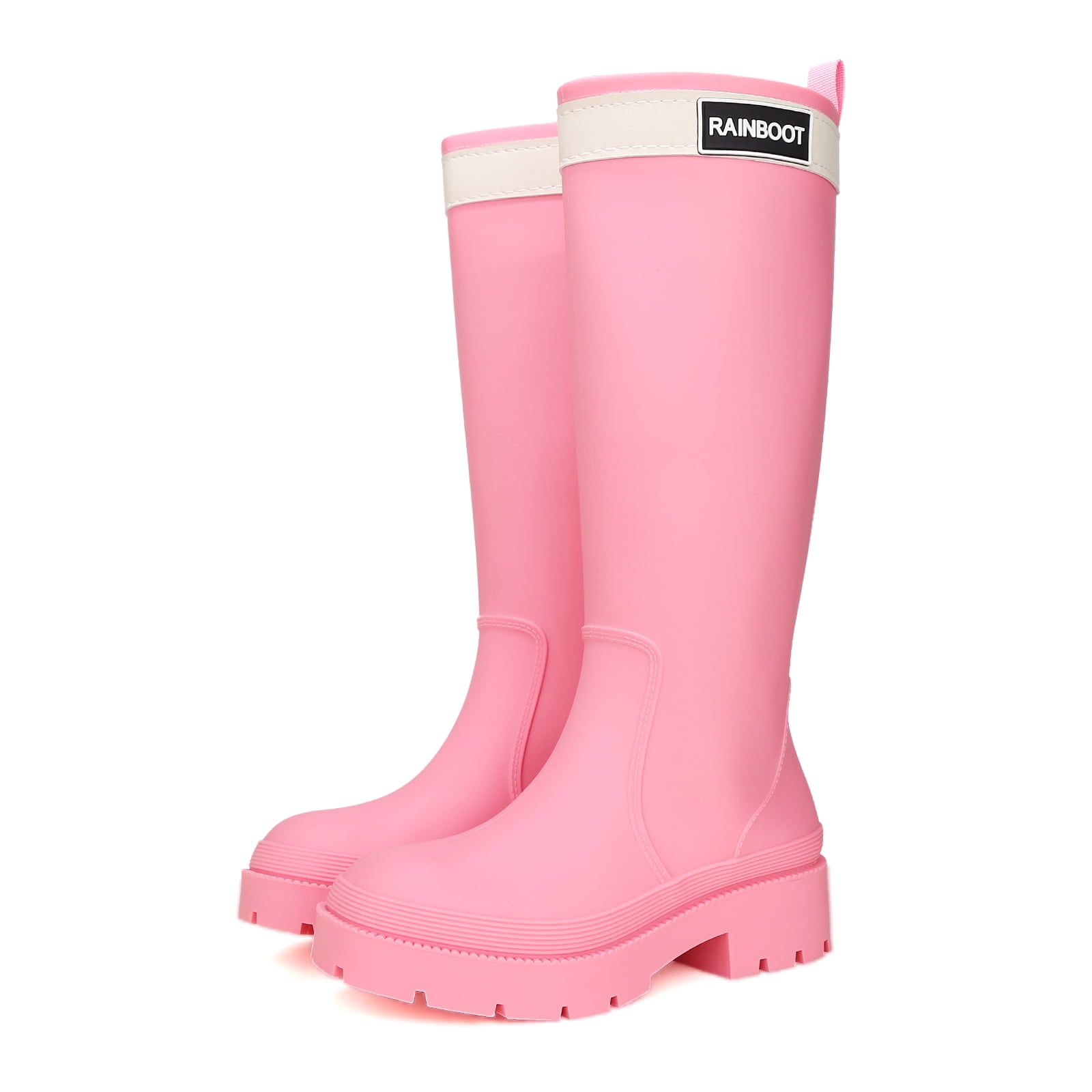 Lcamaw Rain Boots for Women,Waterproof Rubber Boots,Knee High Garden Fishing Muck Boots,Lightweight Comfortable Water Boots,Outdoor Work
