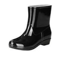 thumbnail image 1 of Rain Boots for Womens Waterproof Muck Boots Slip-On Rain Ankle Boots Rain Boots Women Mid-Tube Outdoor Work Shoes, 1 of 4