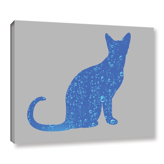 Rain Cat Gallery Wrapped Canvas