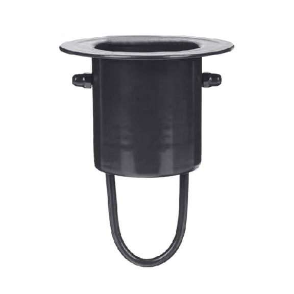 Rain Chain Gutter Adapter Black Finish with Mountable Hook Rainwater Catcher for Secure Hanging and Water Management
