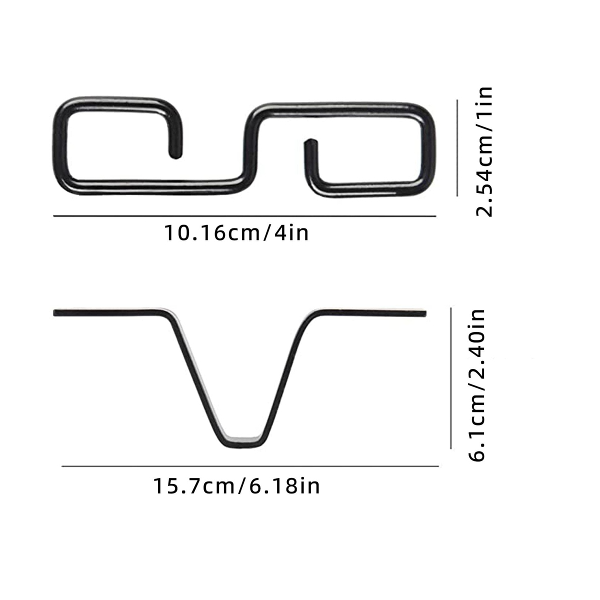 Rain Chain Gutter Adapter, Black VShaped Rain Chain Adapter with S