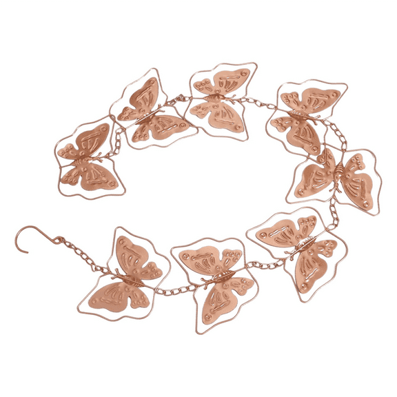 Rain Chain Metal Outdoor Decorative Downspout Hanging Drainage Catcher with Exquisite Design for Garden Courtyard