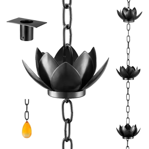 Rain Chain with Adapter, 8.5ft