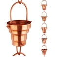 thumbnail image 1 of Rain Chains by JASINC 8.5 ft Layer Rain Chain Copper, Water Diverter, JAS3008C, 1 of 5