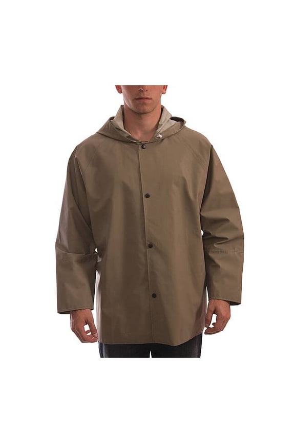Magnaprene Flame Resistant Rain Jacket, Tan, M J12148