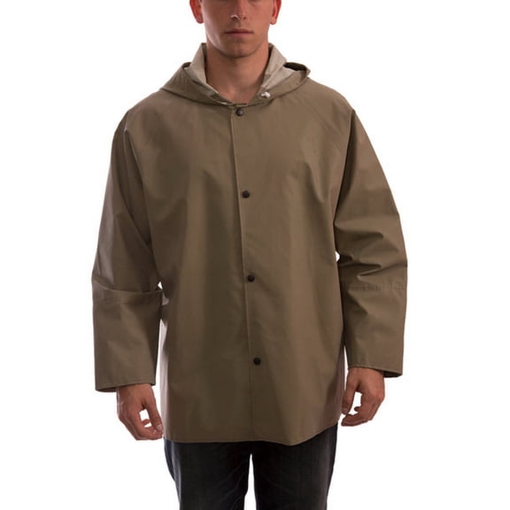 Magnaprene Flame Resistant Rain Jacket, Tan, L J12148
