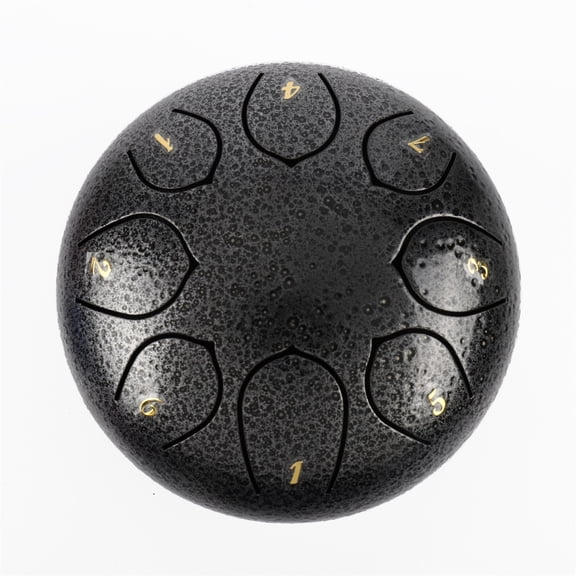 Rain Chime Drum - 8 Note 6.5 Inch Rain Drum for Outside Garden,Steel Tongue Drum for Gift Yoga Education