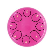 Rain Chime Drum - 8 Note 6.5 Inch Rain Drum for Outside Garden,Steel Tongue Drum for Gift Yoga Education