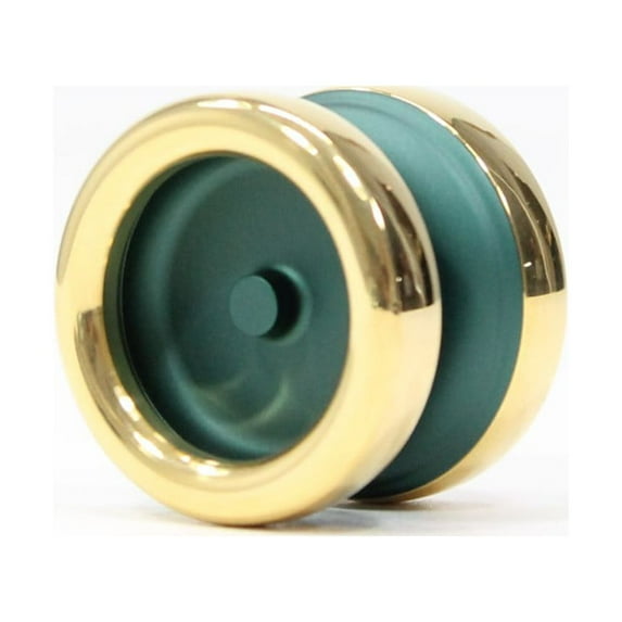 Rain City Skills Toonie Yo-Yo - Performance Bi-Metal Micro YoYo (Green with Gold Rings - Exclusive)