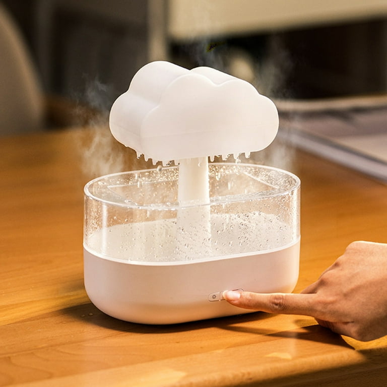 Rain Cloud Humidifier Water Drip, 2 in 1 Humidifier with Essential