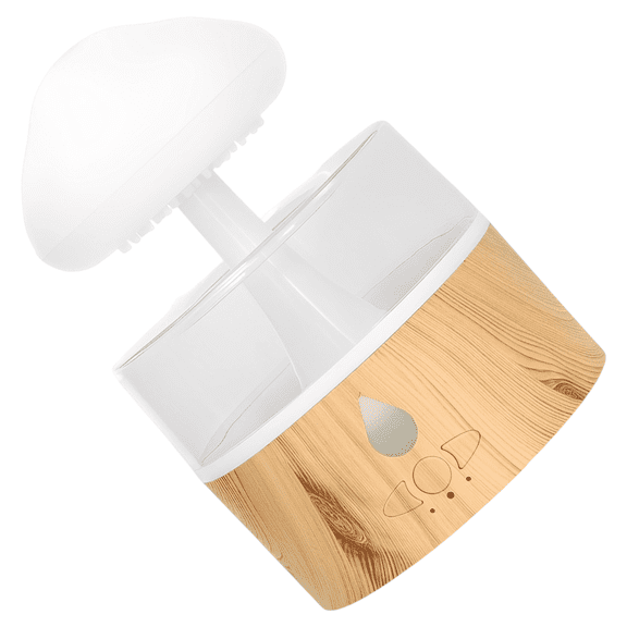 Rain Cloud Humidifier, Water Drip Sound, Mushroom Essential Oil Diffuser, 7 Colors LED Night Light, USB Powered Aromatherapy Diffuser for Bedroom, Home, Office, 6.9 x 6.9 x 10.5 in