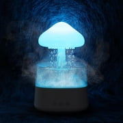 Rain Cloud Humidifier Water Drip with Adjustable LED Lights White Noise Humidification Desk Fountain Bedside Sleeping Relaxing Mood White