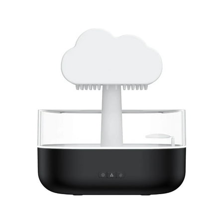 Rain Cloud Night Light Humidifier With Raining Water Drop Sound And 7 Color Led Light Essential Oil Diffuser Aromatherapy