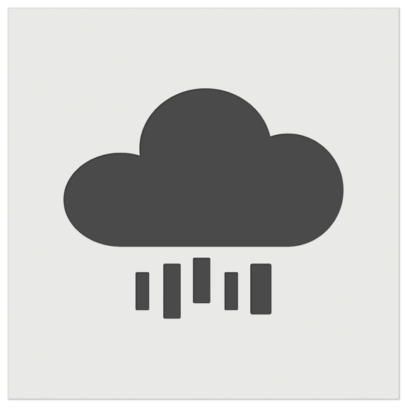 Rain Cloud Solid DIY Cookie Wall Craft Stencil - 4.5 Inch