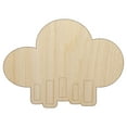 thumbnail image 1 of Rain Cloud Solid Wood Shape Unfinished Piece Cutout Craft DIY Projects - 4.70 Inch Size - 1/8 Inch Thick, 1 of 7