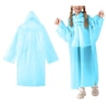 thumbnail image 1 of Rain Coat Kids Lightweight Waterproof Boys Rain Jacket Reusable Kids Ponchos with Hood Boys Rain Jackets Size One Size, 1 of 5