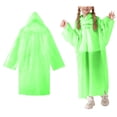 thumbnail image 1 of Rain Coat Kids Lightweight Waterproof Boys Rain Jacket Reusable Rain Ponchos with Hood Boys Rain Jacket Size One Size, 1 of 5