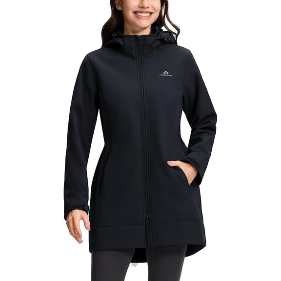 Rain Coat Women Pioneer Camp Waterproof 30K Fleece Lined