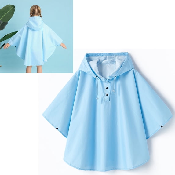 Rain Coat for Kids Girls Light Waterproof Boys Rain Jacket Reusable Rain Ponchos with Hood Raincoat Kids 6-8 Years
