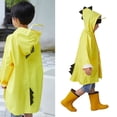thumbnail image 1 of Rain Coat for Kids Girls Light Waterproof Rain Jackets Reusable Rain Ponchos with Hood Boys Rain Jackets Size 8-9 Years, 1 of 5