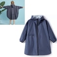 thumbnail image 1 of Rain Coat for Tween Girls Waterproof Rain Jackets Reusable Rain Ponchos with Hood Girls Rain Jacket Size 11-14 Years, 1 of 9