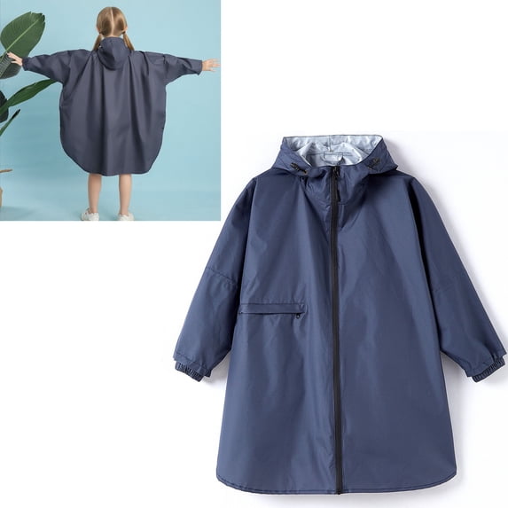 Rain Coat for Tween Girls Waterproof Rain Jackets Reusable Rain Ponchos with Hood Girls Rain Jacket Size 11-14 Years